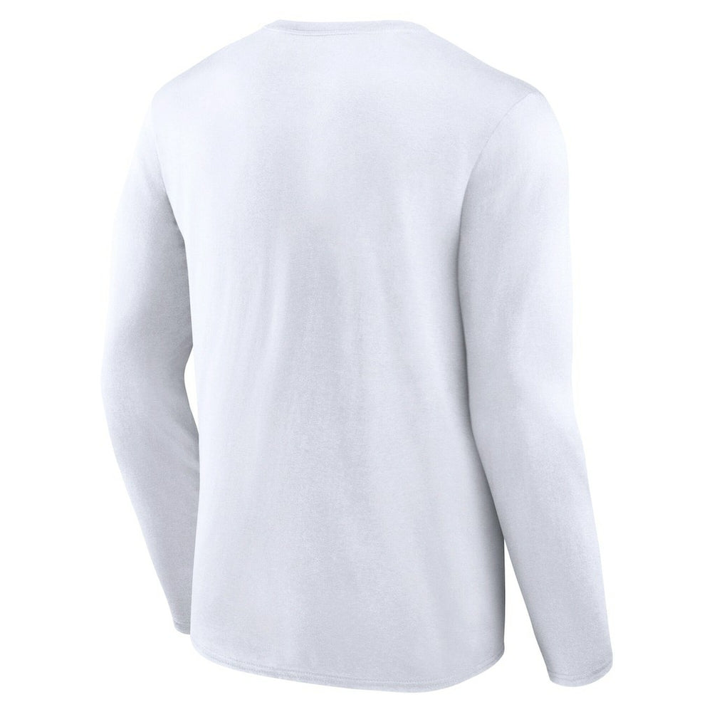 Brooklyn Nets Logo Athletic Vision Long Sleeve T-Shirt White - NBA