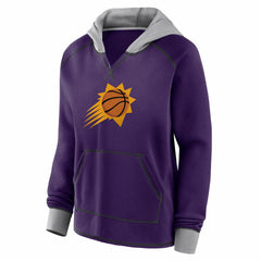 Phoenix Suns Logo Athletic Women's Boom Pullover Hoodie Purple - NBA