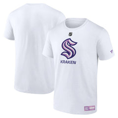 Seattle Kraken Fanatics 2024 Hockey Fights Cancer T-Shirt - White - NHL
