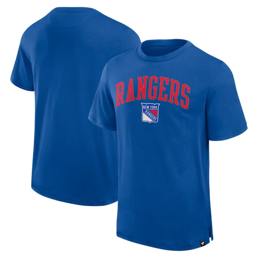 New York Rangers Fanatics Elevated Pima T-Shirt - Royal - NHL