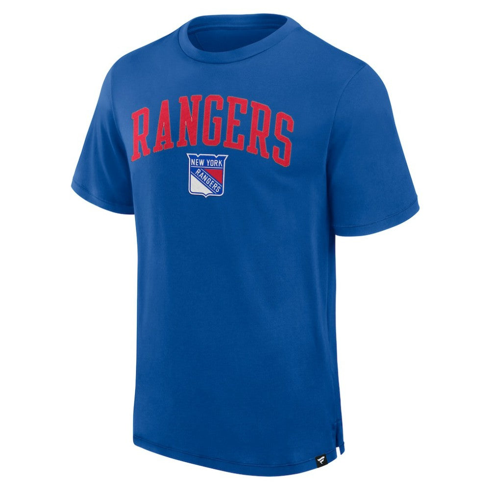 New York Rangers Fanatics Elevated Pima T-Shirt - Royal - NHL