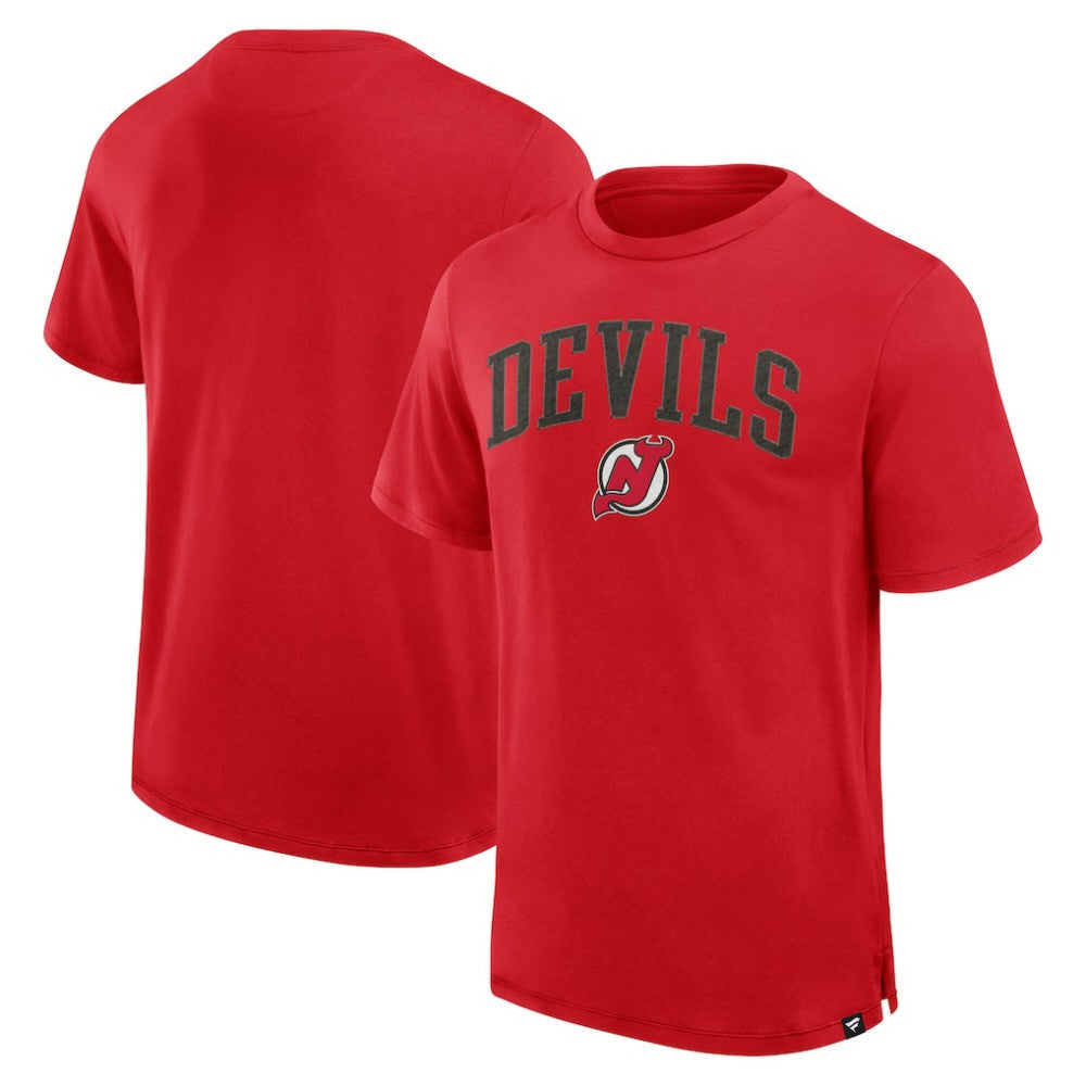 New Jersey Devils Fanatics Elevated Pima T-Shirt - Red - NHL