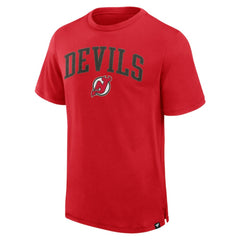 New Jersey Devils Fanatics Elevated Pima T-Shirt - Red - NHL