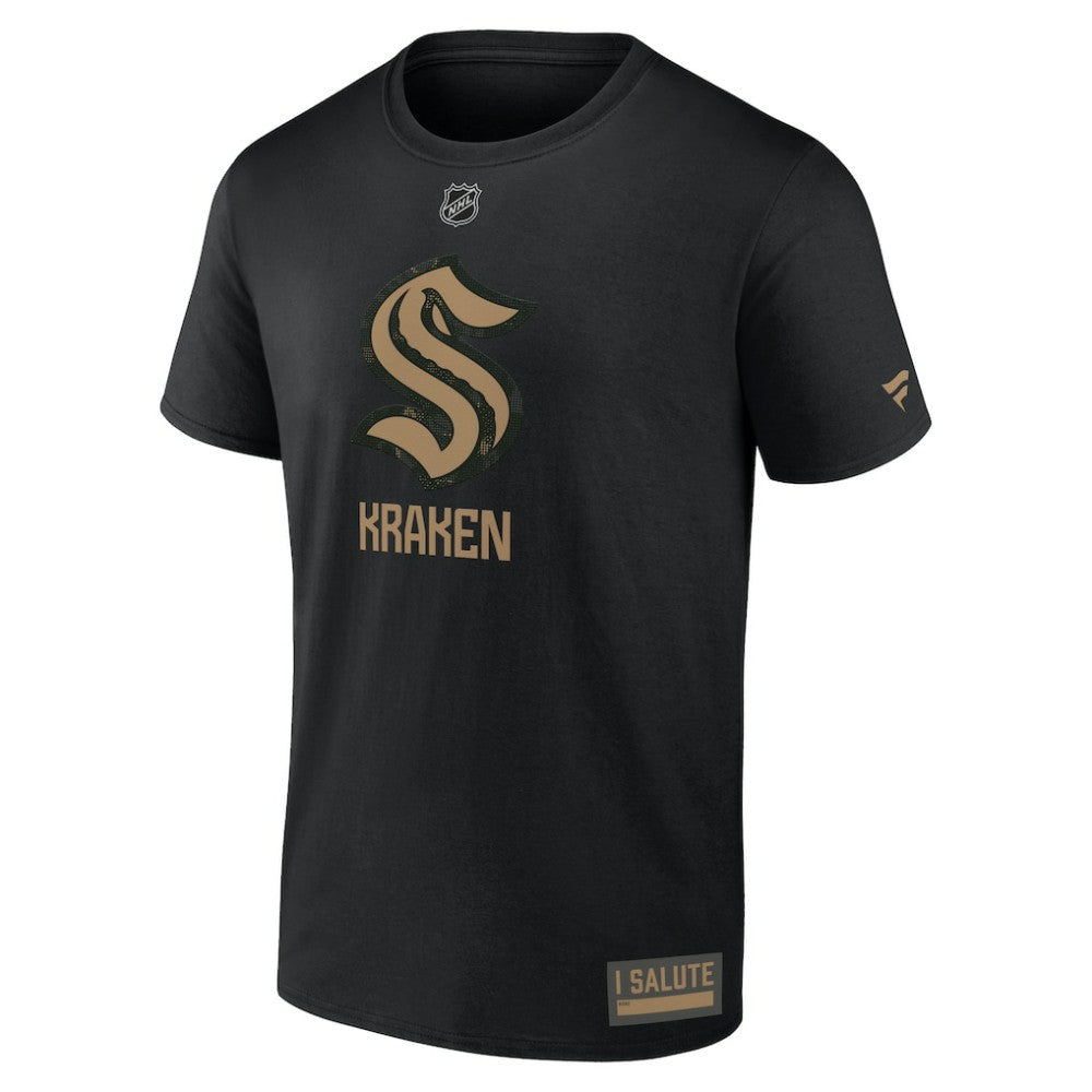Seattle Kraken Fanatics 2024 Military Appreciation T-Shirt - Black - NHL