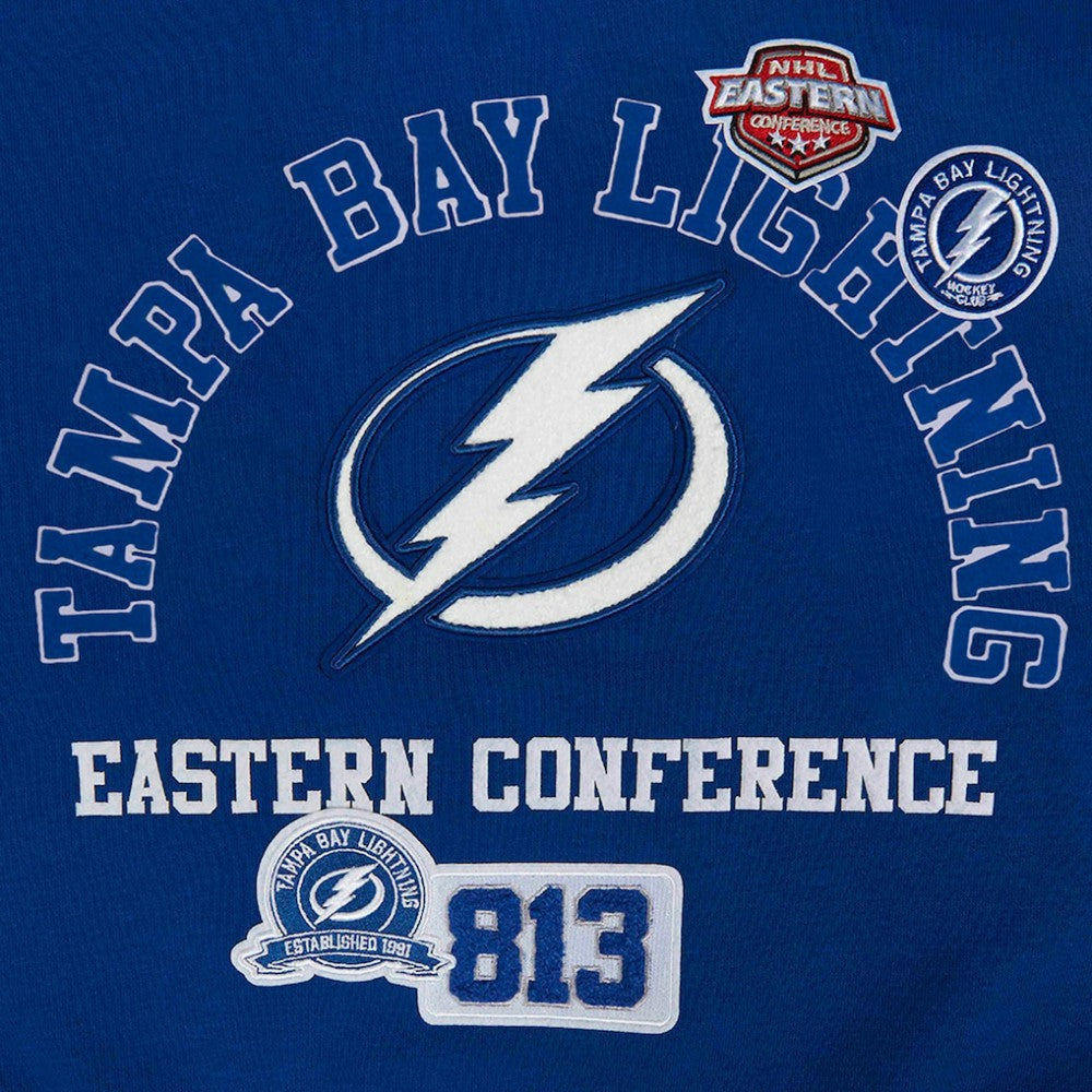Tampa Bay Lightning Pro Standard Women's Area Code Cropped Pullover Sweatshirt - Blue - NHL