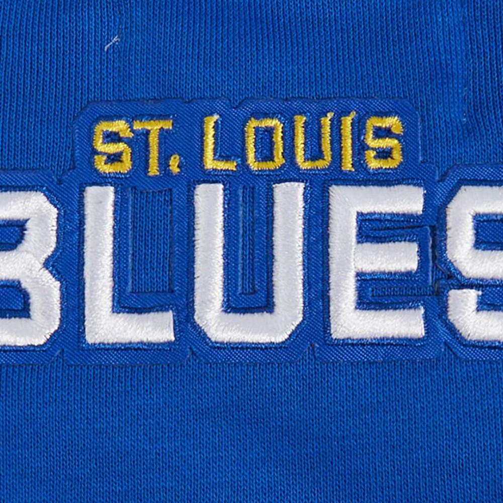 St. Louis Blues Pro Standard Women's Area Code Cropped Pullover Sweatshirt - Blue - NHL