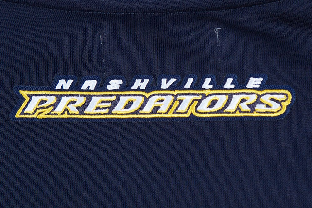Nashville Predators Pro Standard Women's Area Code Cropped Pullover Sweatshirt - Navy - NHL