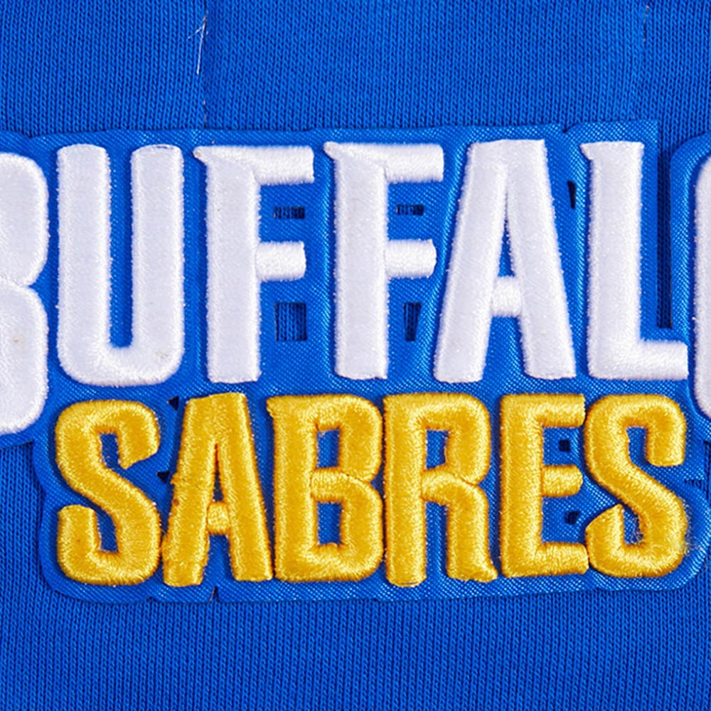 Buffalo Sabres Pro Standard Women's Area Code Cropped Pullover Sweatshirt - Royal - NHL
