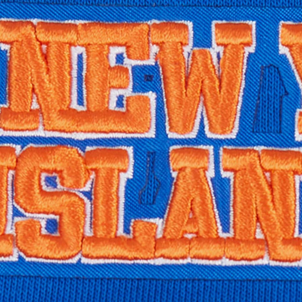 New York Islanders Pro Standard Women's Area Code Cropped Pullover Sweatshirt - Royal - NHL