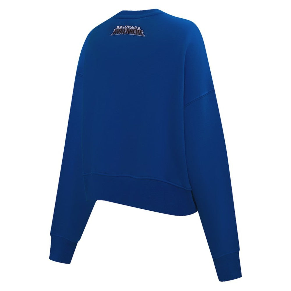 Colorado Avalanche Pro Standard Women's Area Code Cropped Pullover Sweatshirt - Blue - NHL