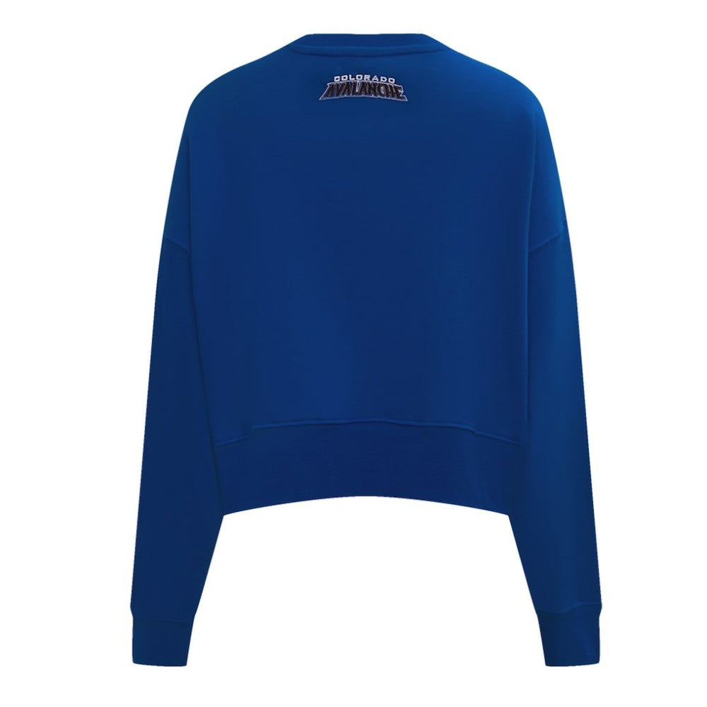 Colorado Avalanche Pro Standard Women's Area Code Cropped Pullover Sweatshirt - Blue - NHL