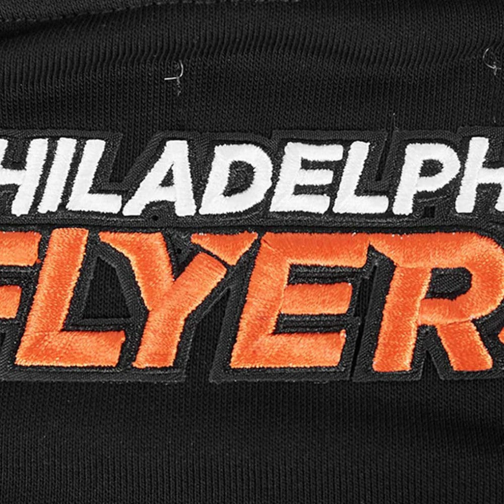 Philadelphia Flyers Pro Standard Women's Area Code Cropped Pullover Sweatshirt - Black - NHL