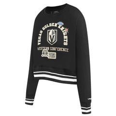 Vegas Golden Knights Pro Standard Women's Area Code Cropped Pullover Sweatshirt - Black - NHL