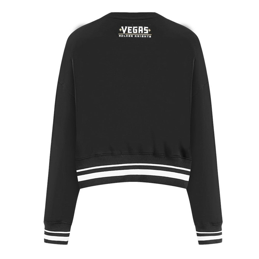 Vegas Golden Knights Pro Standard Women's Area Code Cropped Pullover Sweatshirt - Black - NHL
