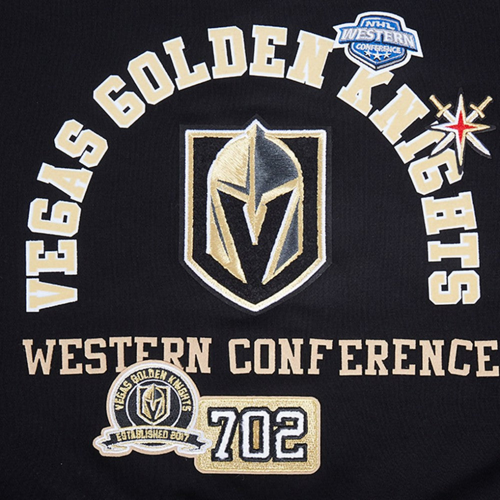 Vegas Golden Knights Pro Standard Women's Area Code Cropped Pullover Sweatshirt - Black - NHL