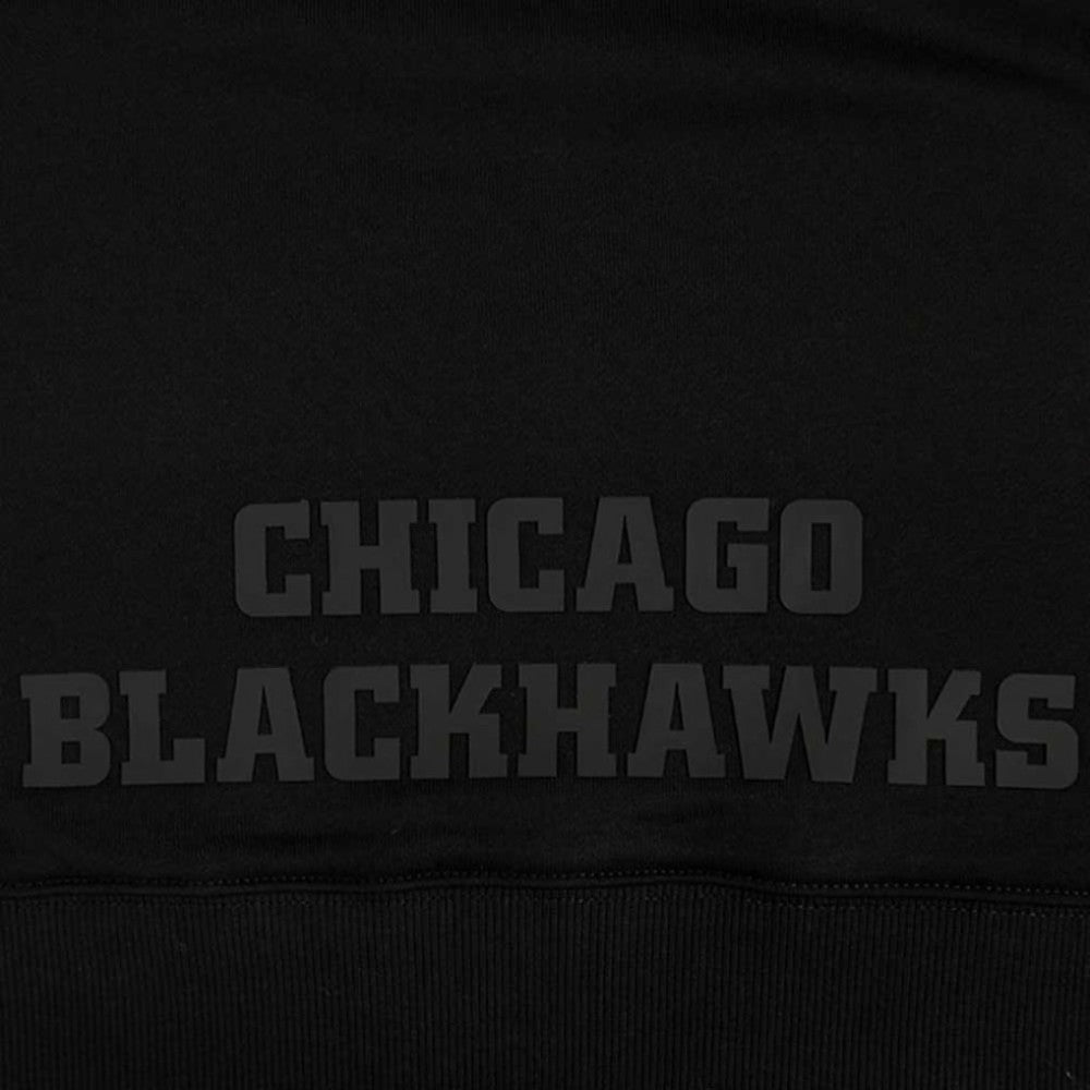 Chicago Blackhawks Pro Standard Women's Jewels Cropped Pullover Hoodie - Black - NHL