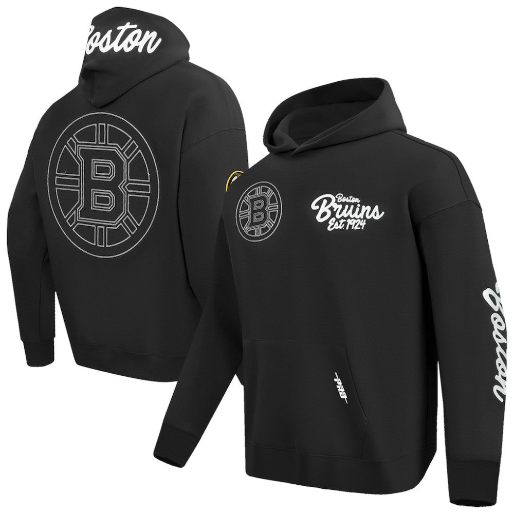 Boston Bruins Pro Standard Paint the City Pullover Hoodie - Black - NHL