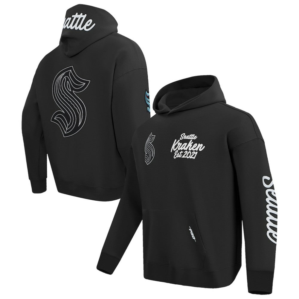 Seattle Kraken Pro Standard Paint the City Pullover Hoodie - Black - NHL