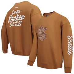 Seattle Kraken Pro Standard Paint the City Pullover Sweatshirt - Brown - NHL