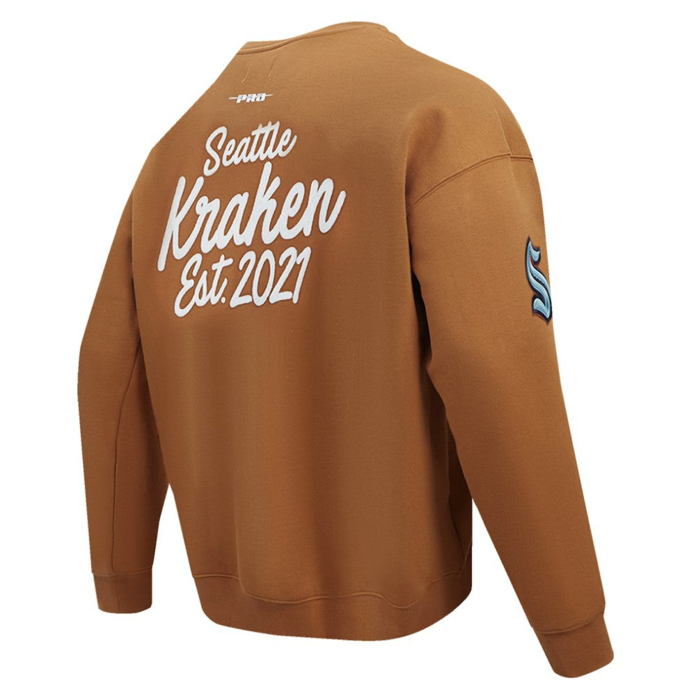 Seattle Kraken Pro Standard Paint the City Pullover Sweatshirt - Brown - NHL
