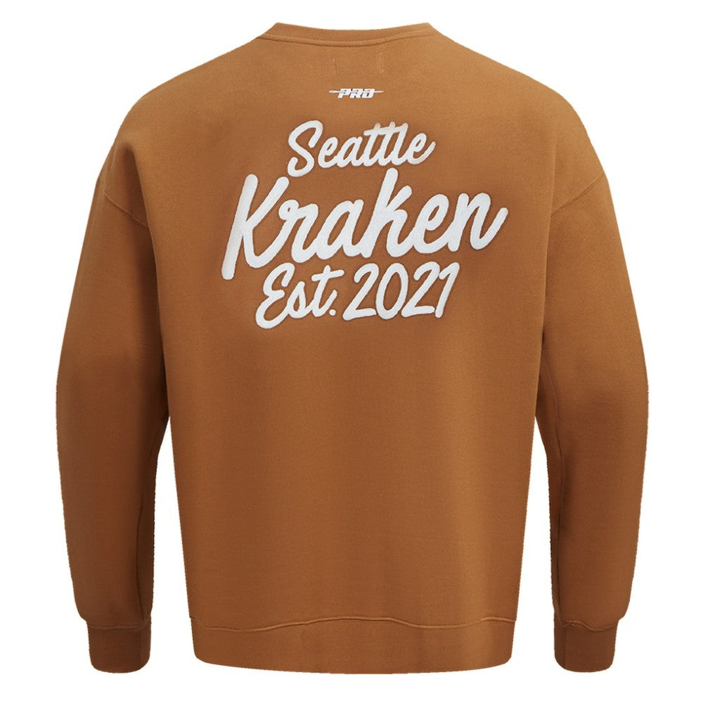 Seattle Kraken Pro Standard Paint the City Pullover Sweatshirt - Brown - NHL