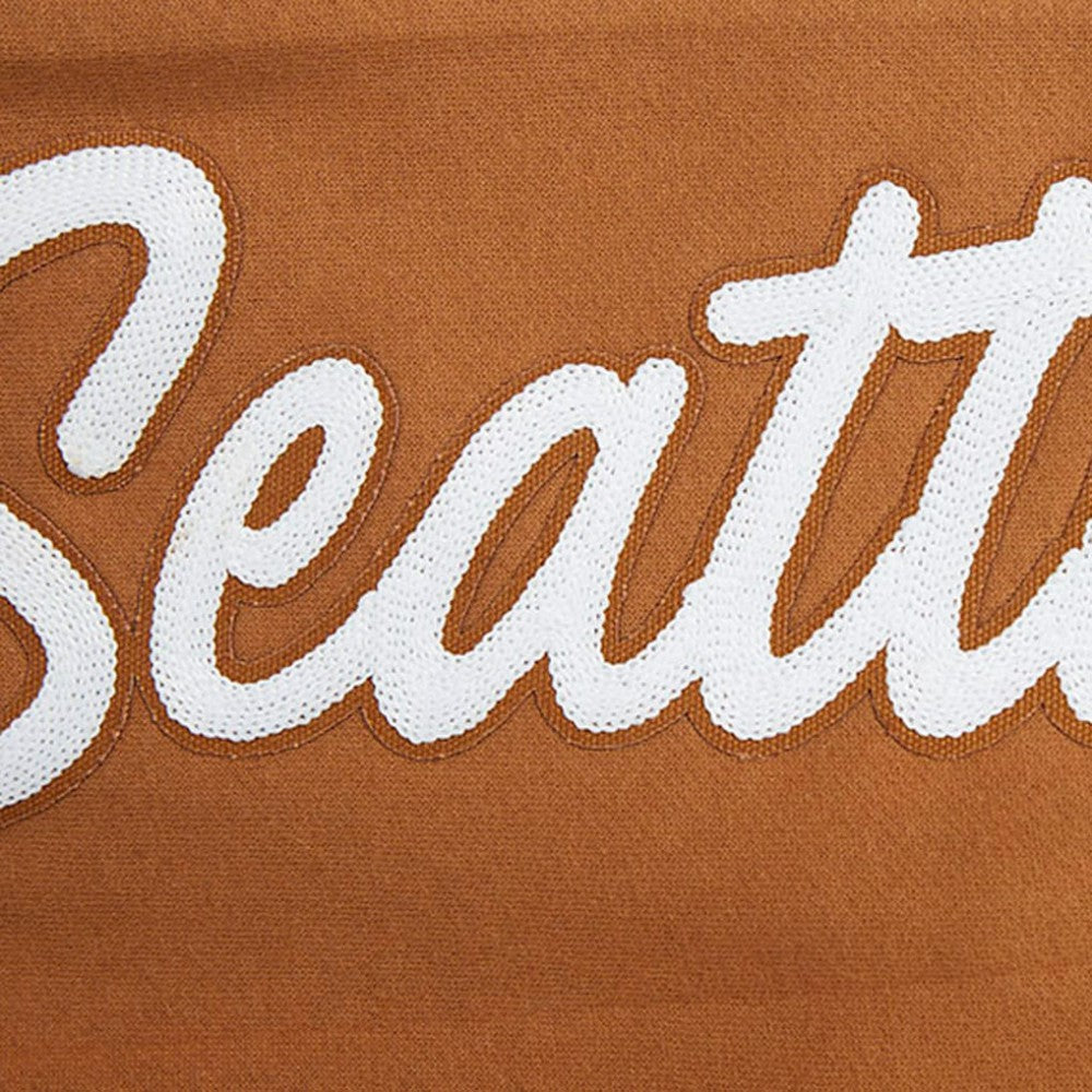 Seattle Kraken Pro Standard Paint the City Pullover Sweatshirt - Brown - NHL