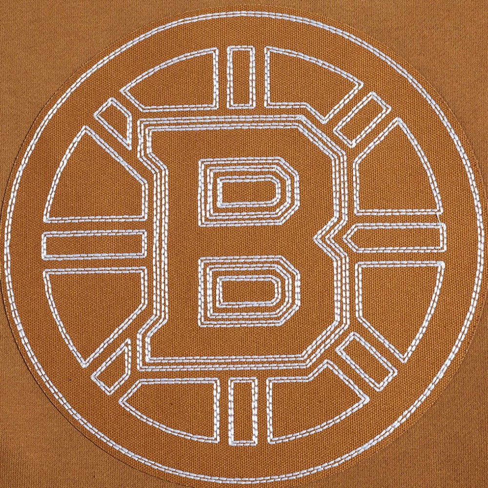 Boston Bruins Pro Standard Paint the City Pullover Sweatshirt - Brown - NHL