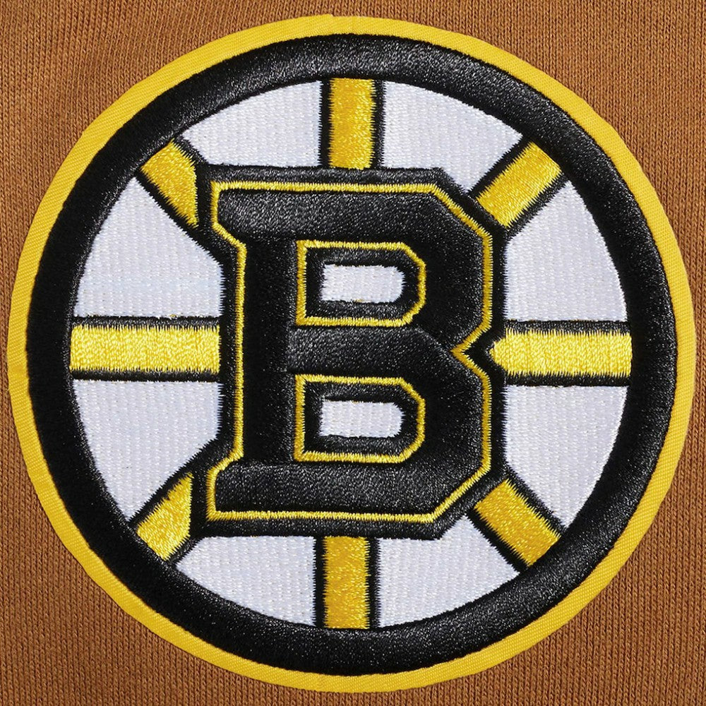 Boston Bruins Pro Standard Paint the City Pullover Sweatshirt - Brown - NHL