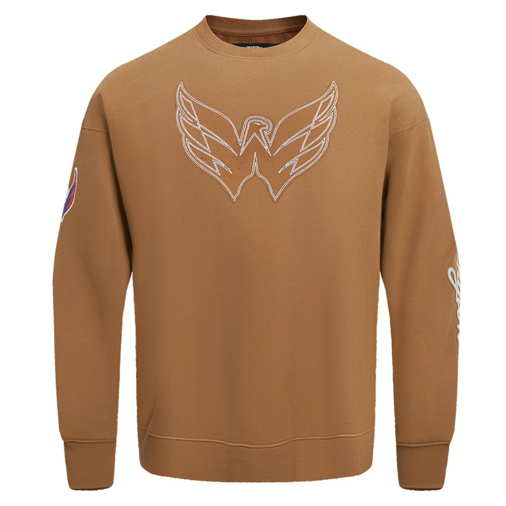 Washington Capitals Pro Standard Paint the City Pullover Sweatshirt - Brown - NHL
