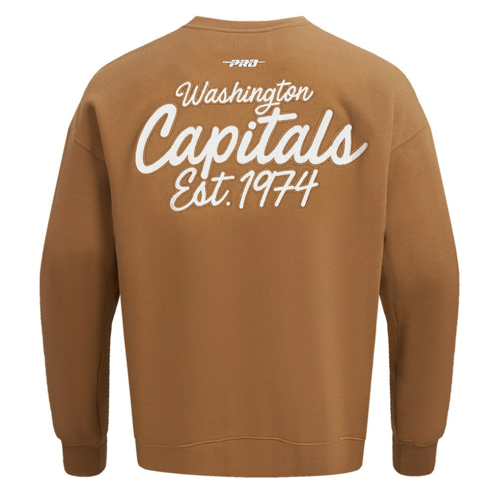 Washington Capitals Pro Standard Paint the City Pullover Sweatshirt - Brown - NHL