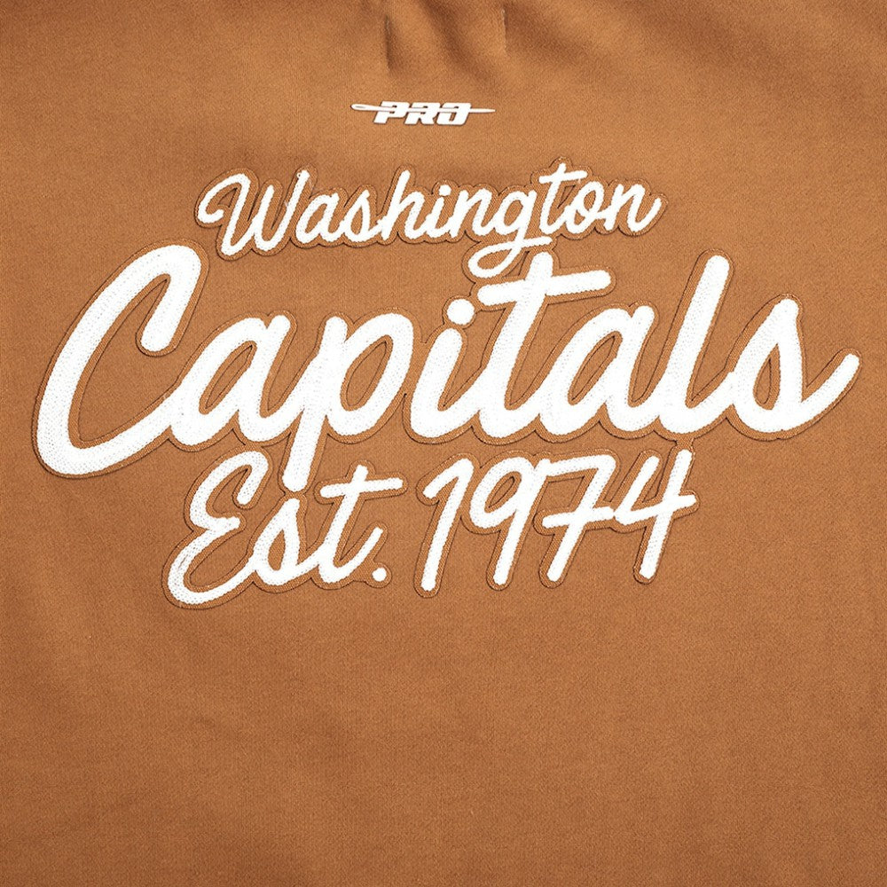 Washington Capitals Pro Standard Paint the City Pullover Sweatshirt - Brown - NHL