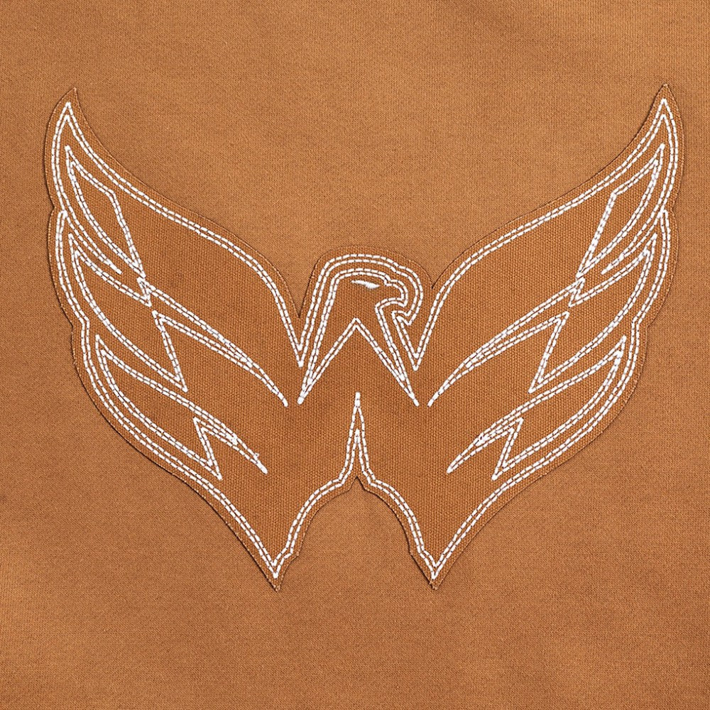 Washington Capitals Pro Standard Paint the City Pullover Sweatshirt - Brown - NHL