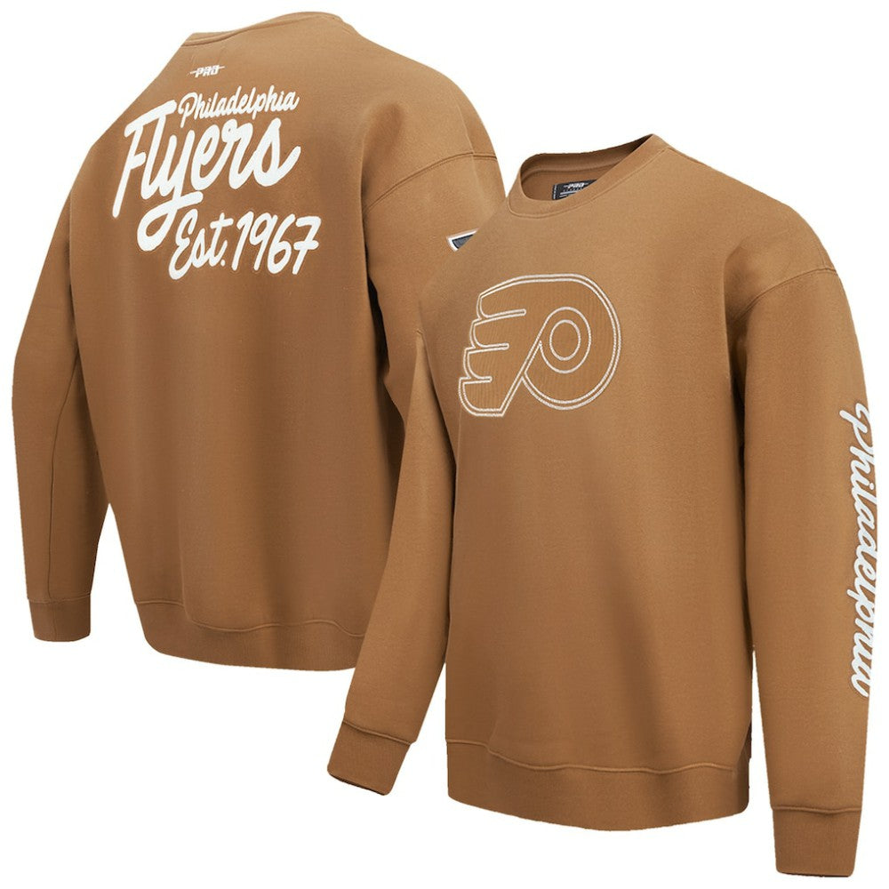 Philadelphia Flyers Pro Standard Paint the City Pullover Sweatshirt - Brown - NHL