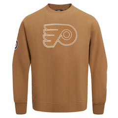 Philadelphia Flyers Pro Standard Paint the City Pullover Sweatshirt - Brown - NHL