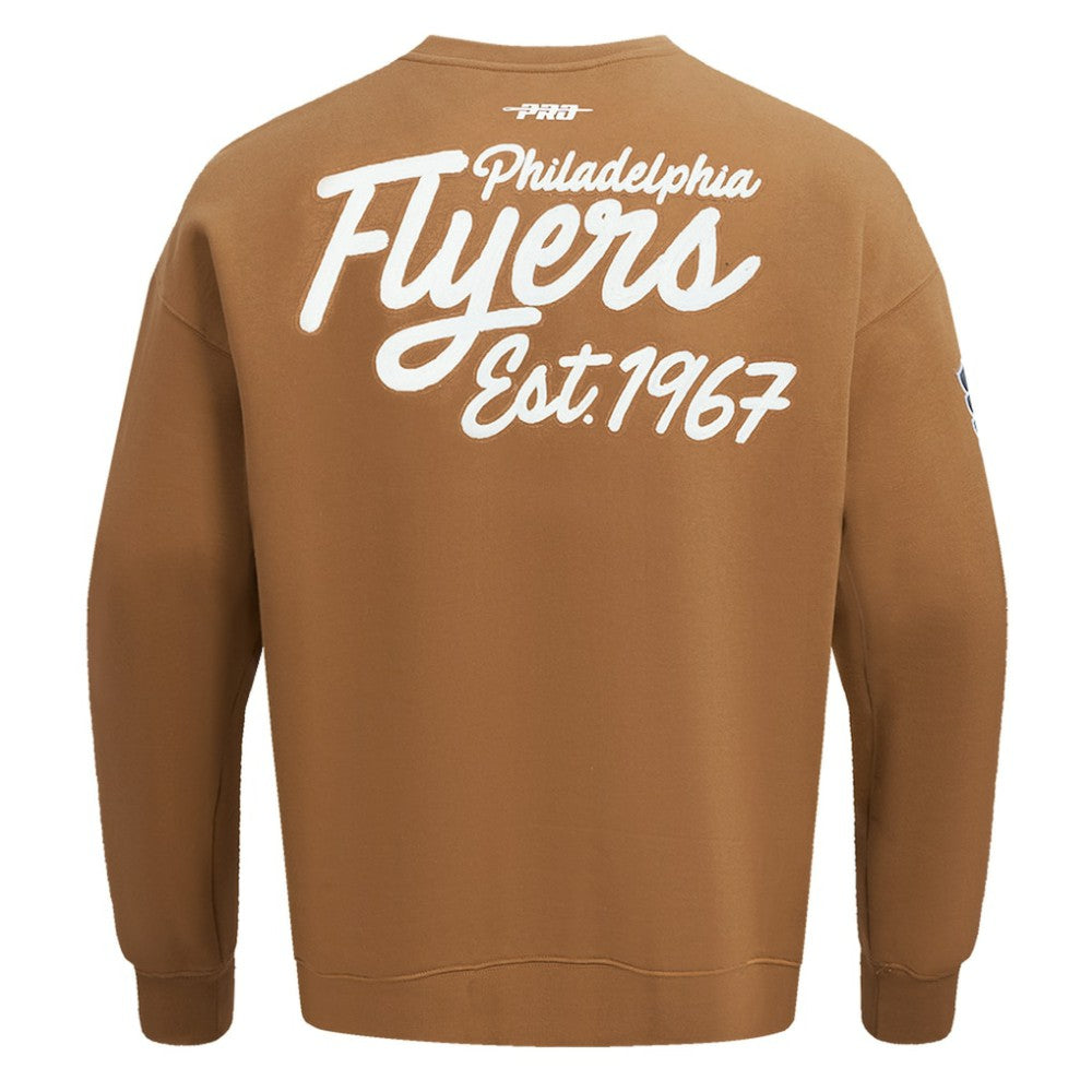 Philadelphia Flyers Pro Standard Paint the City Pullover Sweatshirt - Brown - NHL