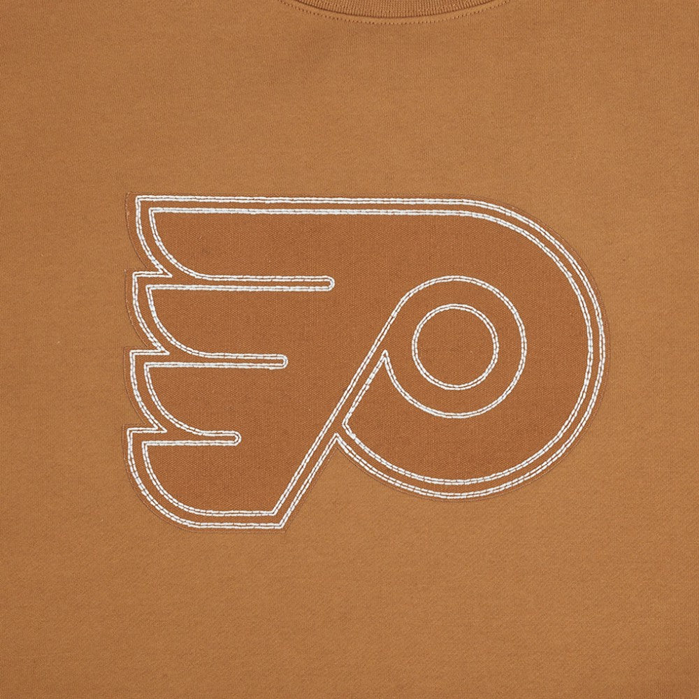 Philadelphia Flyers Pro Standard Paint the City Pullover Sweatshirt - Brown - NHL