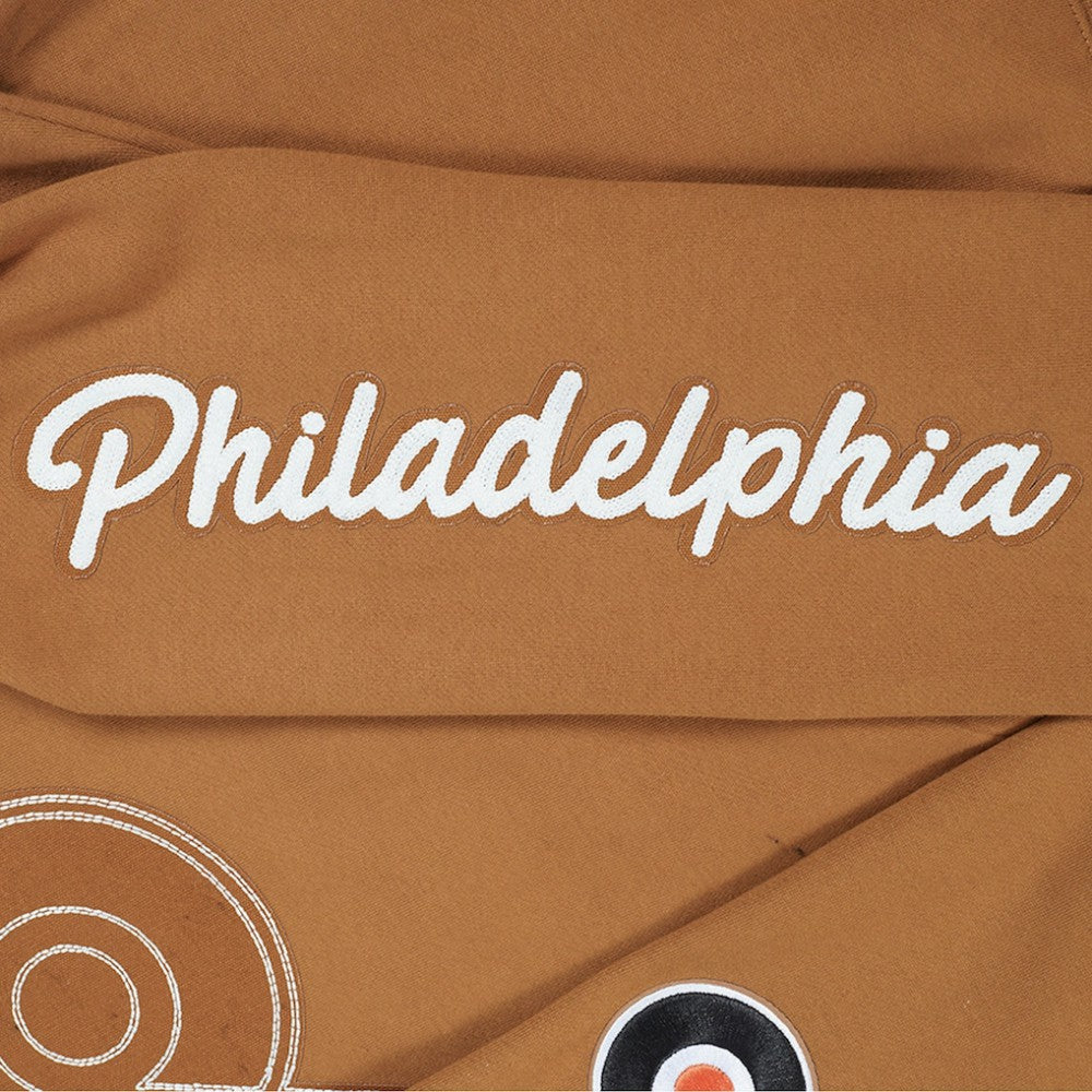 Philadelphia Flyers Pro Standard Paint the City Pullover Sweatshirt - Brown - NHL
