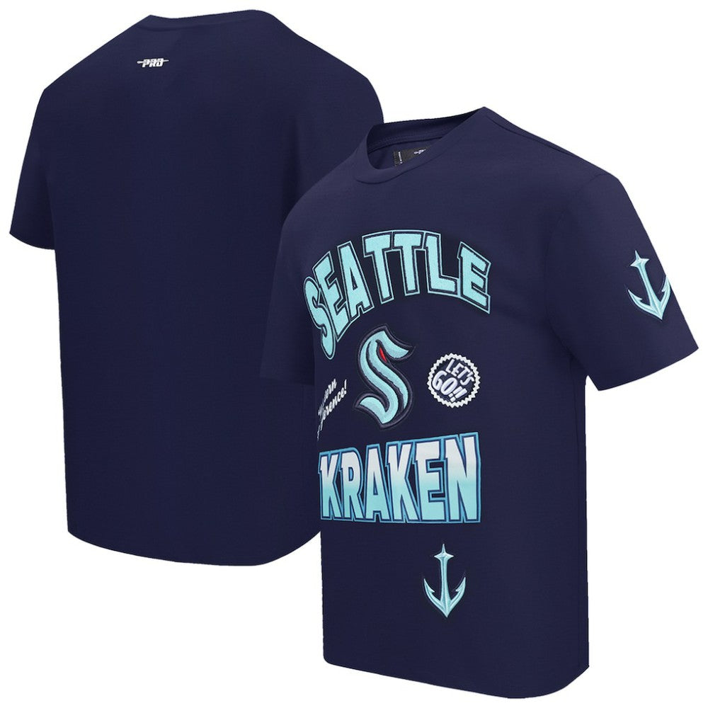 Seattle Kraken Pro Standard Turn It Up T-Shirt - Deep Sea Blue - NHL