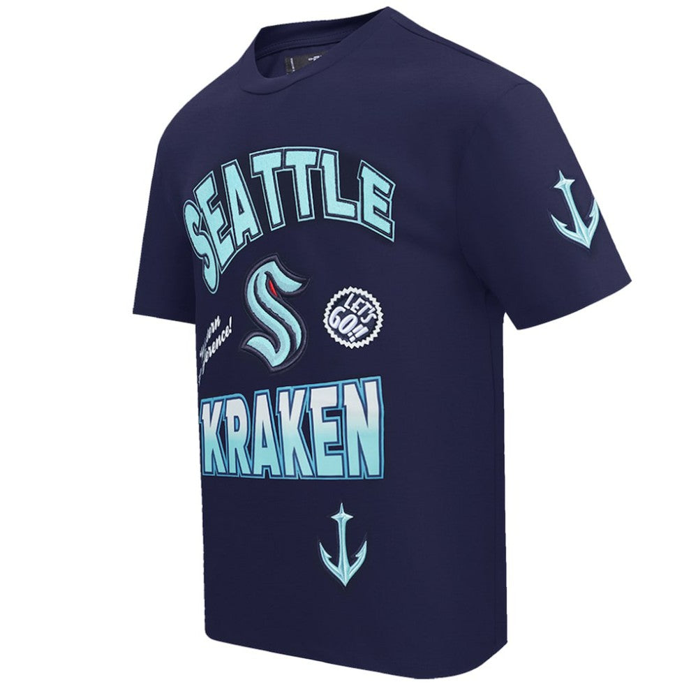 Seattle Kraken Pro Standard Turn It Up T-Shirt - Deep Sea Blue - NHL