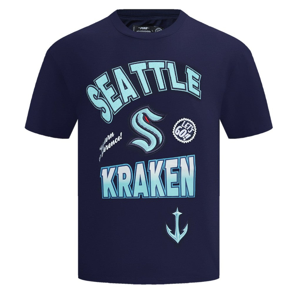 Seattle Kraken Pro Standard Turn It Up T-Shirt - Deep Sea Blue - NHL