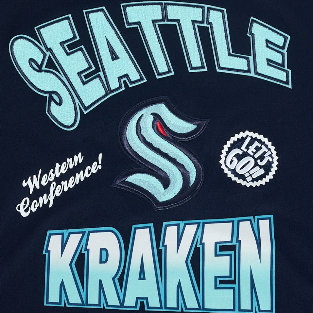 Seattle Kraken Pro Standard Turn It Up T-Shirt - Deep Sea Blue - NHL
