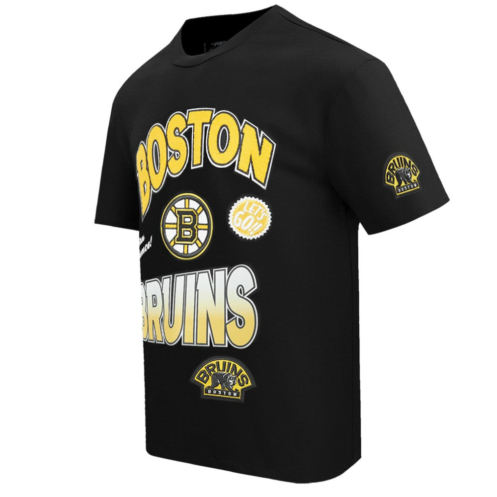 Boston Bruins Pro Standard Turn It Up T-Shirt - Black - NHL