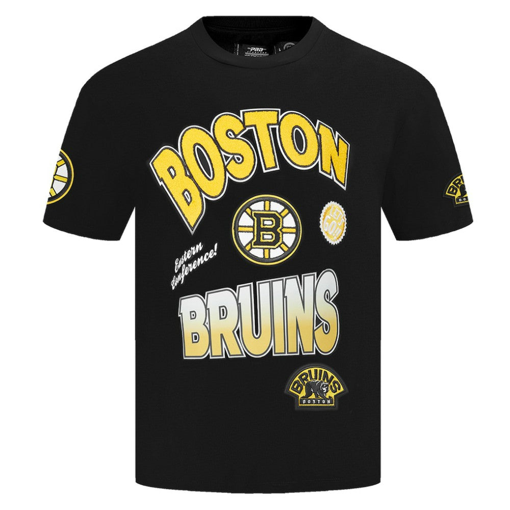 Boston Bruins Pro Standard Turn It Up T-Shirt - Black - NHL