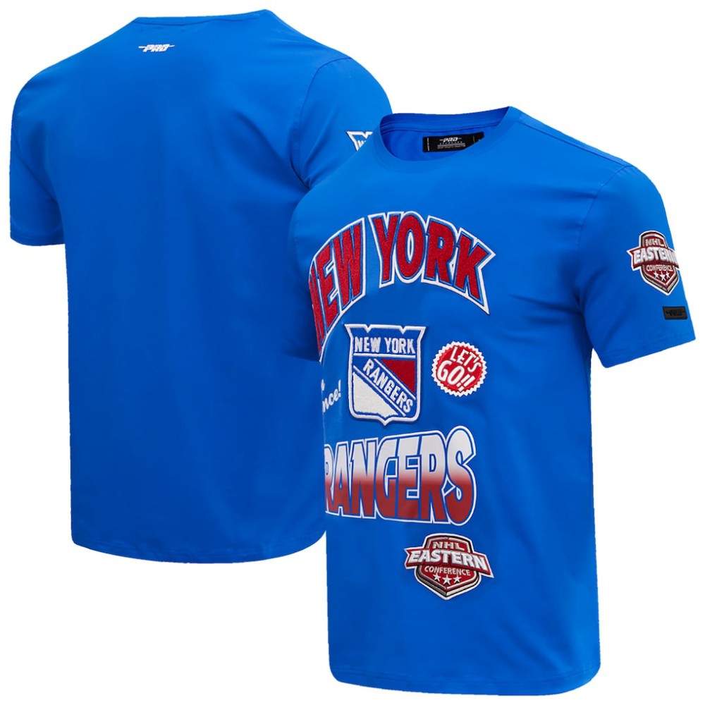 New York Rangers Pro Standard Turn It Up T-Shirt - Blue - NHL
