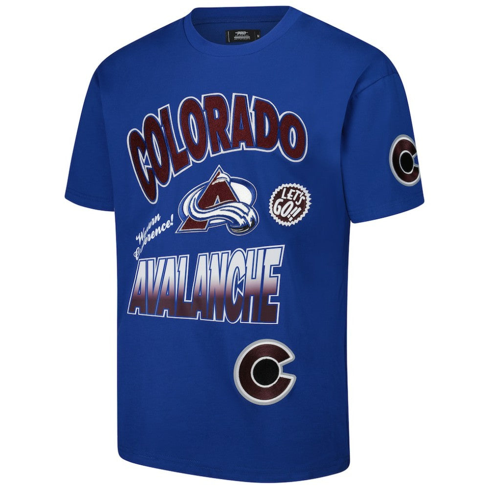Colorado Avalanche Pro Standard Turn It Up Dropped Shoulder T-Shirt - Blue - NHL