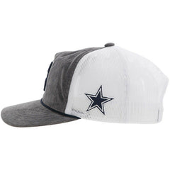 Dallas Cowboys HOOey H Cord Trucker Adjustable Hat Gray | NFL