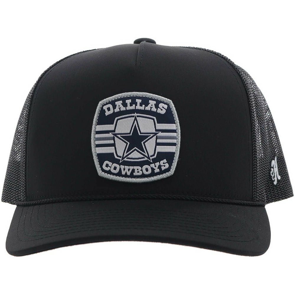 Dallas Cowboys HOOey Patch Rope Trucker Adjustable Hat Black | NFL
