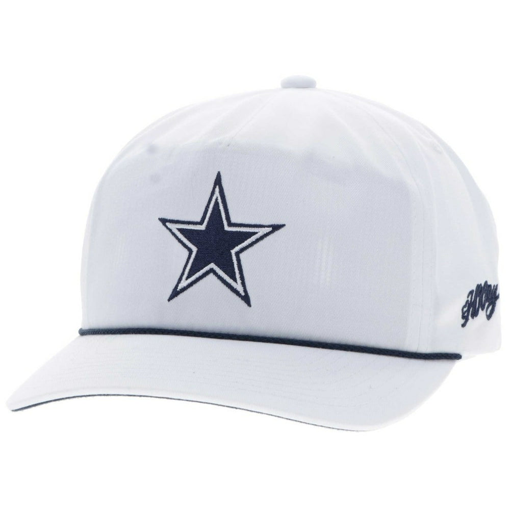 Dallas Cowboys HOOey Star Logo Rope Adjustable Hat White | NFL
