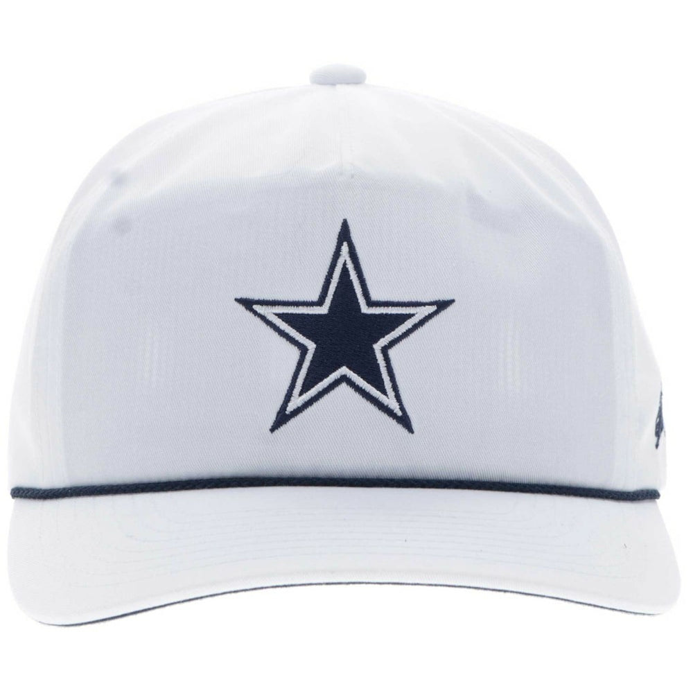 Dallas Cowboys HOOey Star Logo Rope Adjustable Hat White | NFL