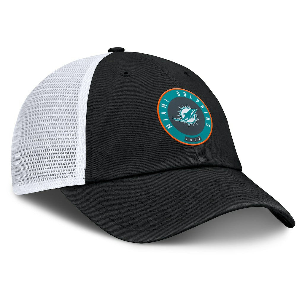 Miami Dolphins Averie Trucker Adjustable Hat Black | Fanatics